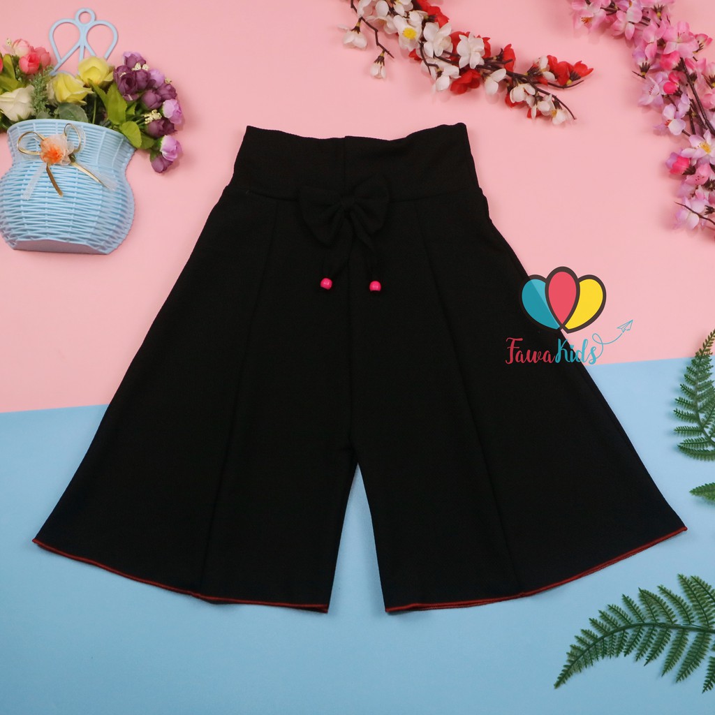 Rok Celana Polos Uk 8-10 Tahun - Bawahan Anak Perempuan Cewek Model Rok Celana Grosir Adem Murah