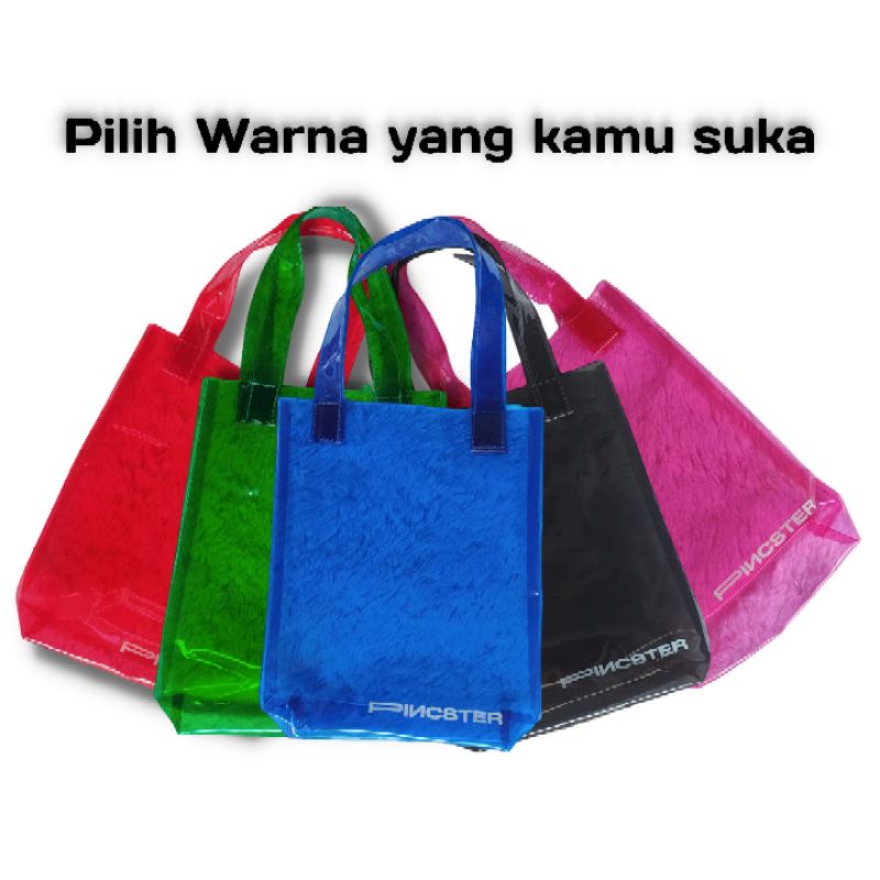 Tas Wanita Tas Plastik Mika Warna Tote Bag Mika Tote Bag Plastik