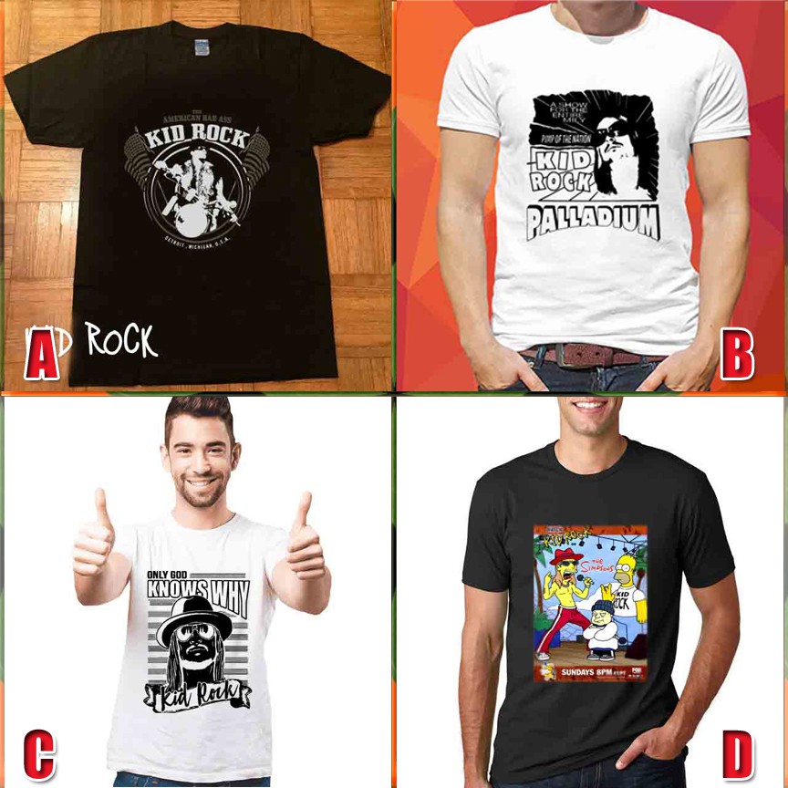 New Tshirt Kid Rock Kaos Bahan Katun