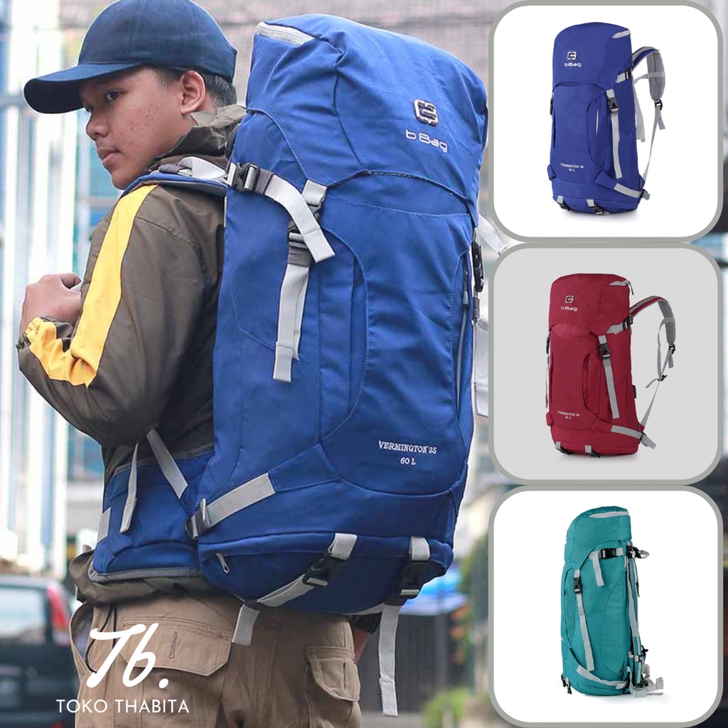 Toko Thabita - Tas Punggung Carier 50L 60L B-Bag Ransel Gunung Hiking Backpack Outdoor Keril