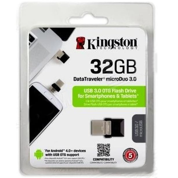 Flashdisk Kingston OTG DTDUO3 32GB USB 3.0 Original