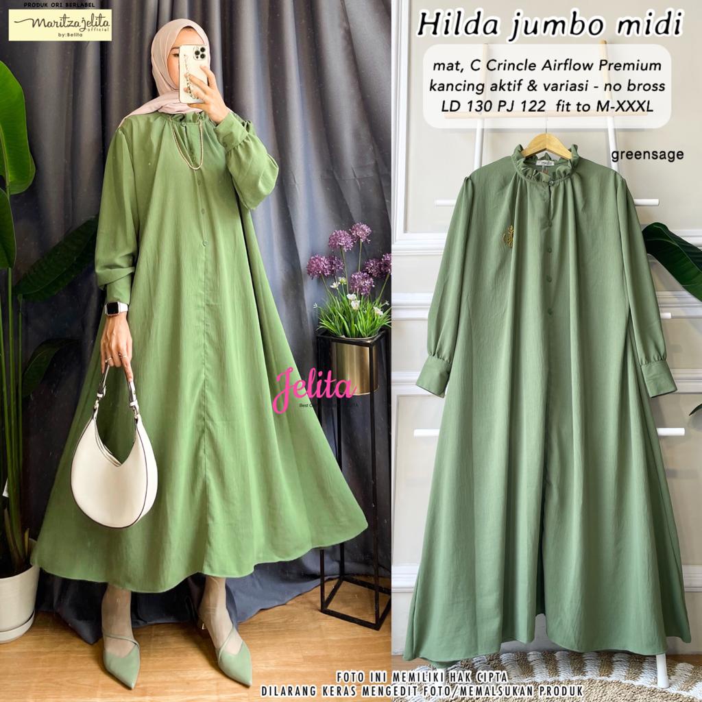HILDA JUMBO MIDI DRESS MARITZA GAMIS BUSUI JUMBO
