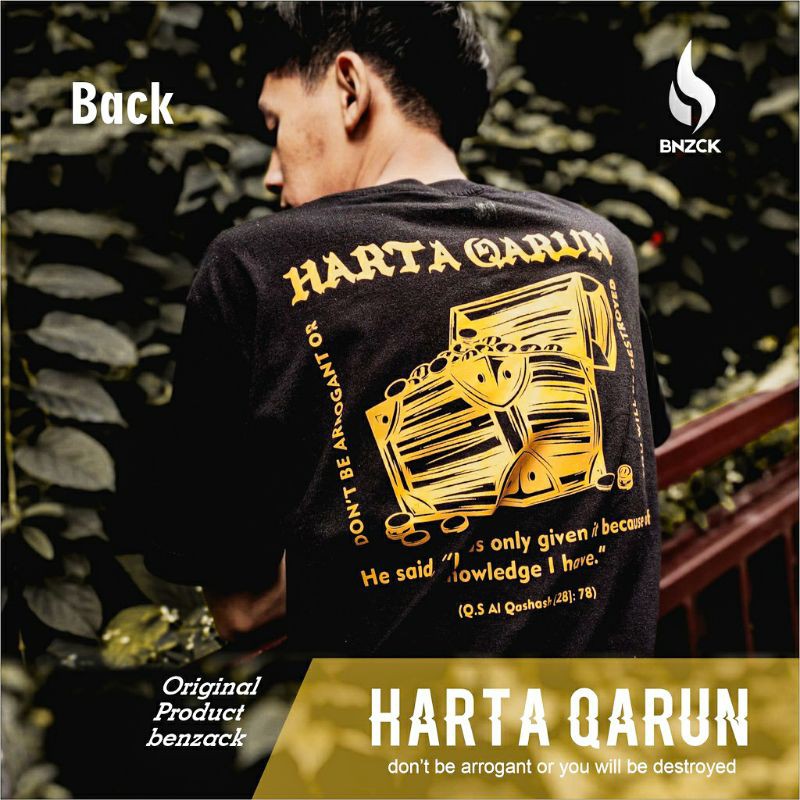 KAOS DISTRO DAKWAH "HARTA QARUN" - Benzack