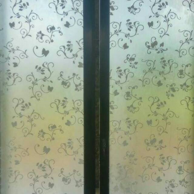 Stiker kaca / sticker kaca motif batik