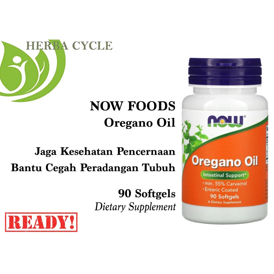 Now Foods Oregano Oil 90 Softgels Now Oregano oil membantu pencernaan