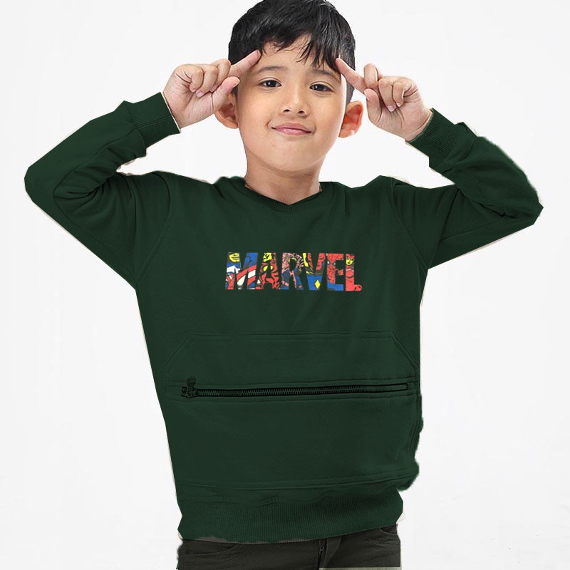 Sweater Anak Pria H&amp;M Marvel 5-13 tahun / jaket hoodie anak nasa h&amp;m marvel Saku Doraemon