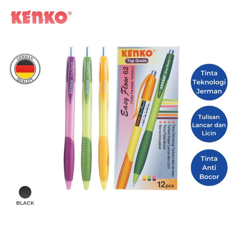 

KENKO BALLPEN / PULPEN / PEN / PENA EASY FLOW 62