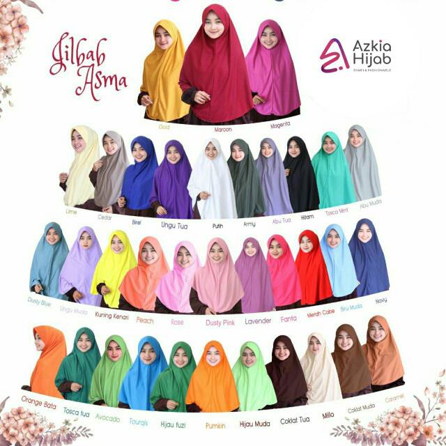 Best Seller  Kerudung Bergo Kaos Asma Pet Standar ukuran L Azkia Hijab