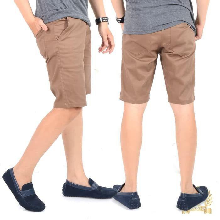 Atjin- Celana Pendek Chino Katun Tebal dan Adem kualitas Butik [ Ready 6 warna ]