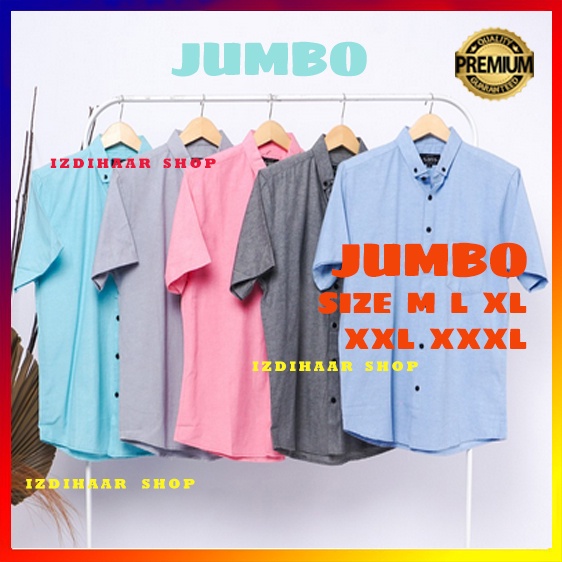 Kemeja Hitam Polos Lengan Pendek / Kemeja Pria Lengan Pendek Casual