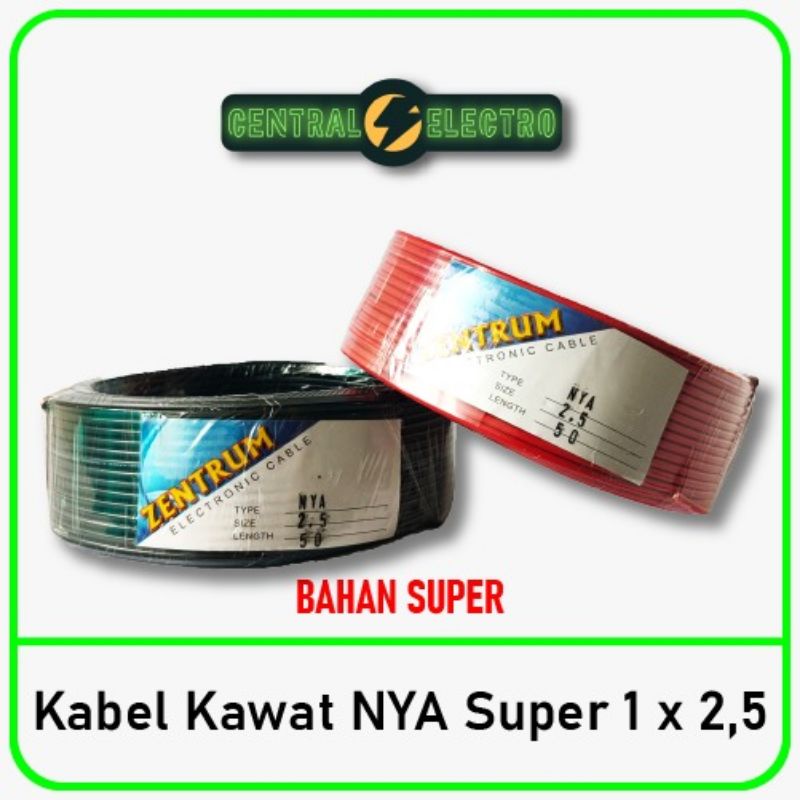 Kabel Listrik Kawat NYA Super 1 x 2.5 (43 Meter)