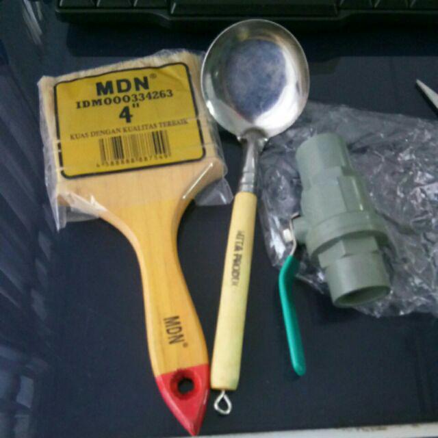 Kuas Cat 4 Inc - Serabut Halus Gagang Kayu