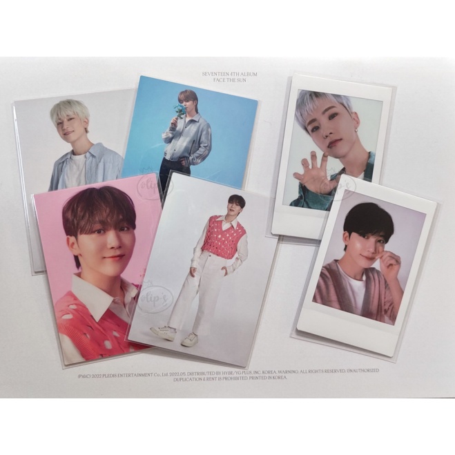 Seventeen Hanabi Instant Photo TC Cheki Scoups Jeonghan Wonwoo Hoshi Seungkwan