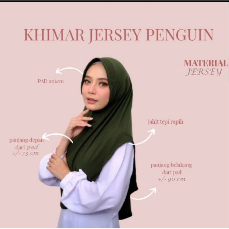 KHIMAR JERSEY PENGUIN // BERGO JERSEY PENGUIN // BERGO SPORT MURAH BANDUNG