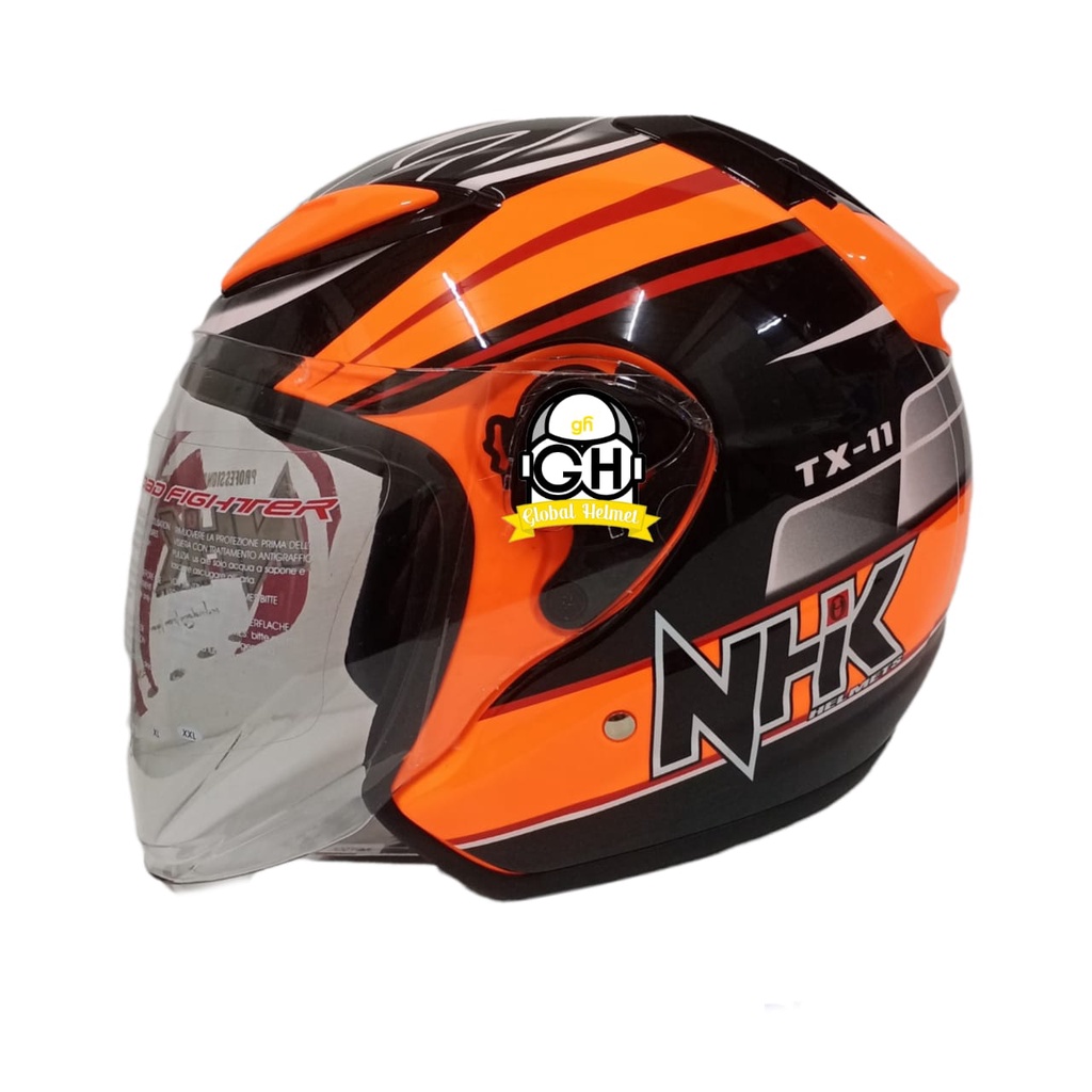 HELM NHK R6 TX 11 ORANGE FLO NHK R-6 MOTIF  TX-11 ORANGE FLOURECENT