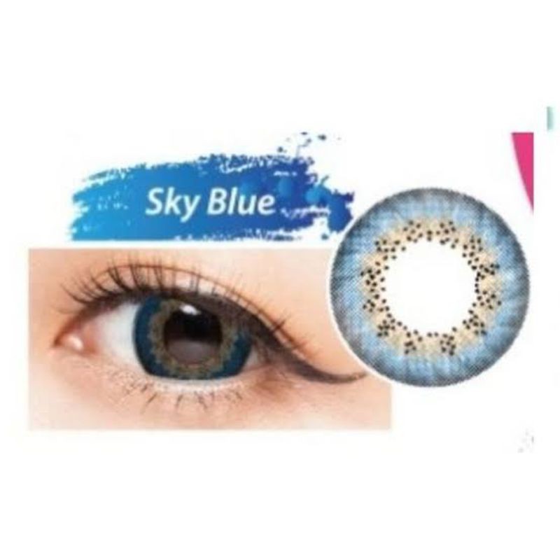 [BLUE SERIES] softlens BIRU x2 kpop innocent adore 14mm 16mm (free lenscase) NORMAL soflen