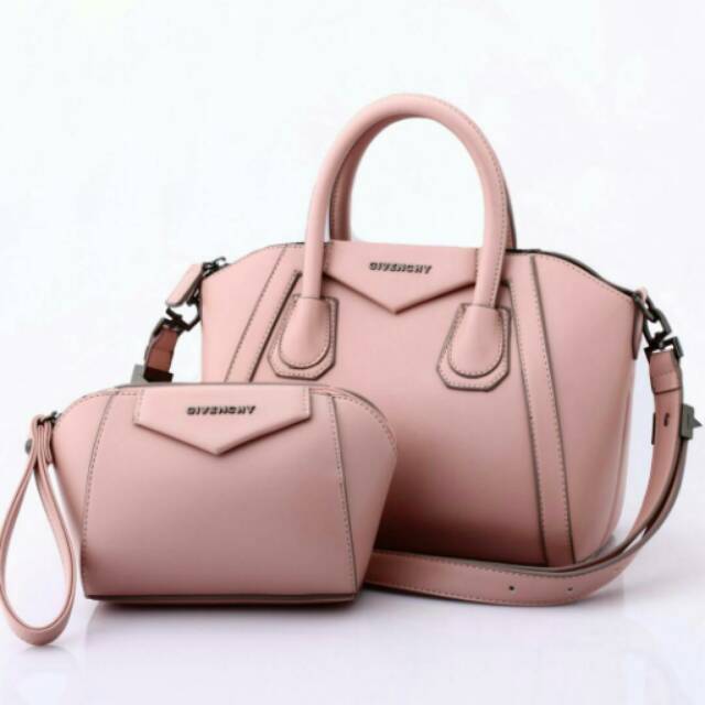 Givenchy Antigona Contrasted Frame Medium with BlackNickel Hardware SET Pouch 1516#.spss3