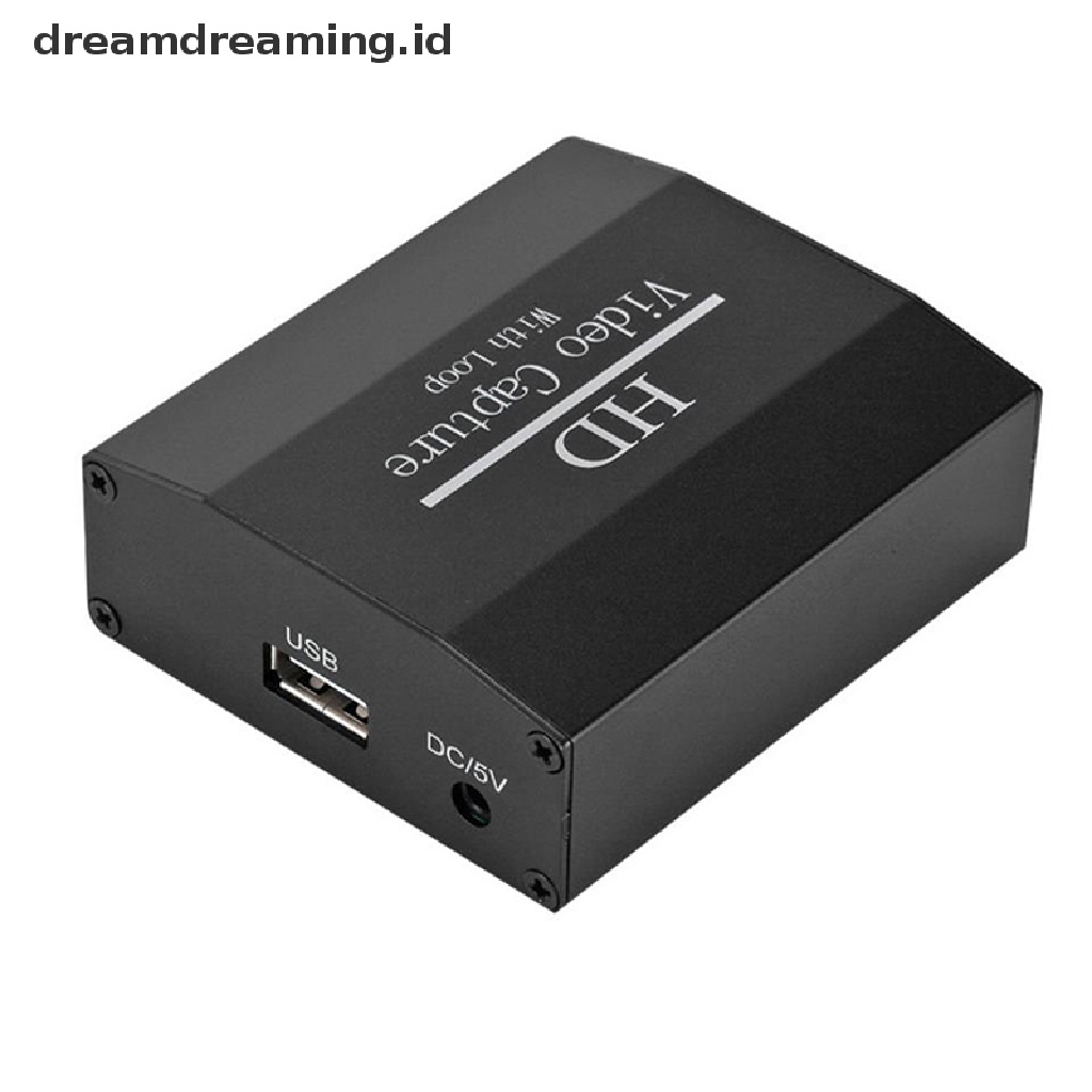 (Dreamdreaming.Id) Video Capture Card 4k Usb 2.0 Hdmi 1080p Dengan Loop