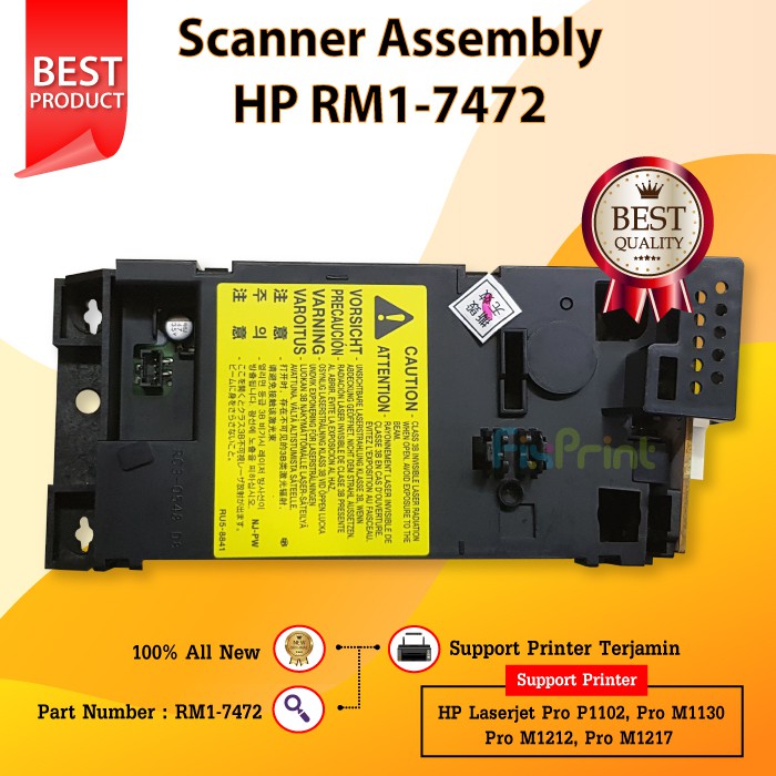 Scanner Assembly Printer P1102 M1130 M1212 M1217 Scanner Assy HP P1102 Part Number RM1-7472 New