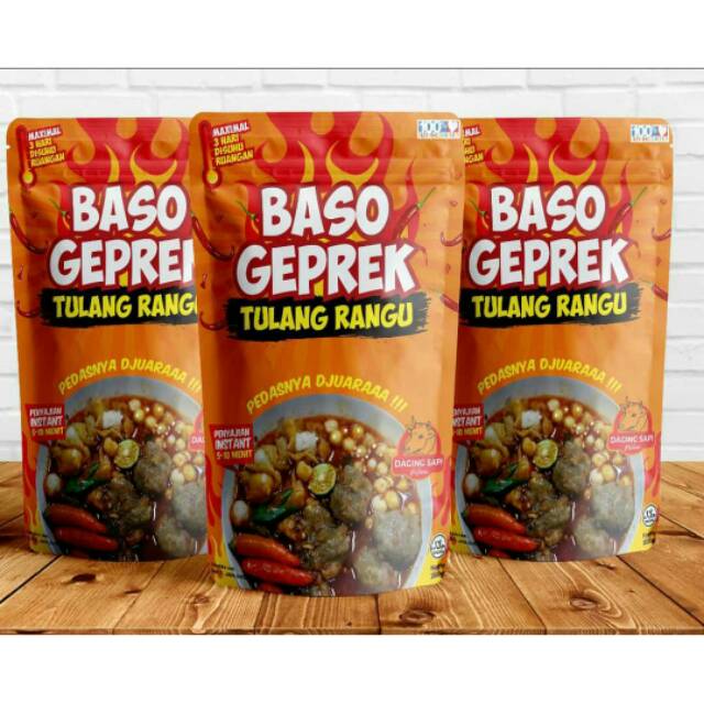 

Baso geprek tulang rangu