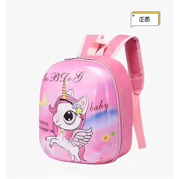 HAPPY TIME TAS SEKOLAH ANAK PEREMPUAN &amp; LAKI LAKI TAS RANSEL TELUR UNICORN ANAK TK CEWEK TAS SEKOLAH LUCU