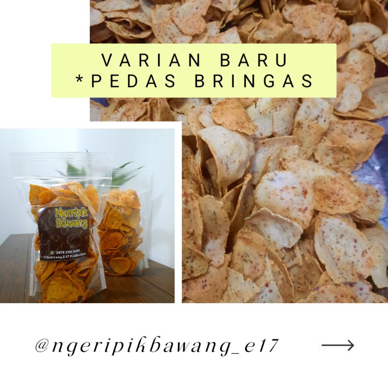 

keripik bawang pedas bringas / 225g
