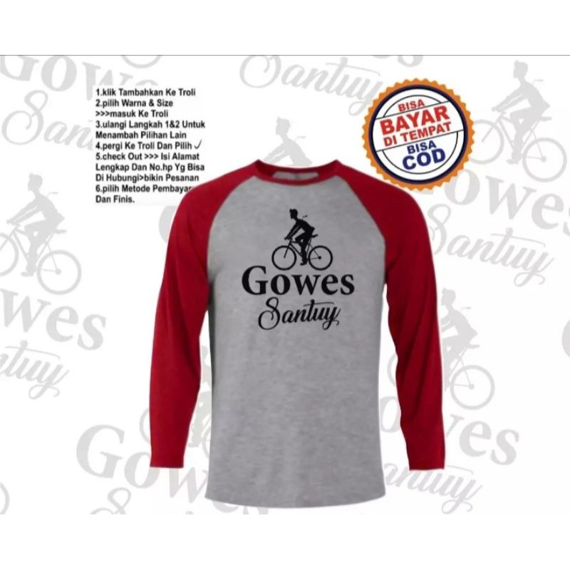 KAOS RAGLAN OBLONG GOWES.SANTUY