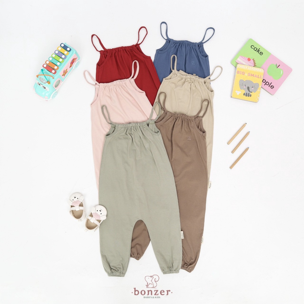 PROMO 7.7 PROMO BAJU LEBARAN MURAH BONZER BABY EMILY JUMPSUIT JUMPSUIT BAJU ANAK FASHION ANAK PEREMPUAN 6 - 24 BULAN