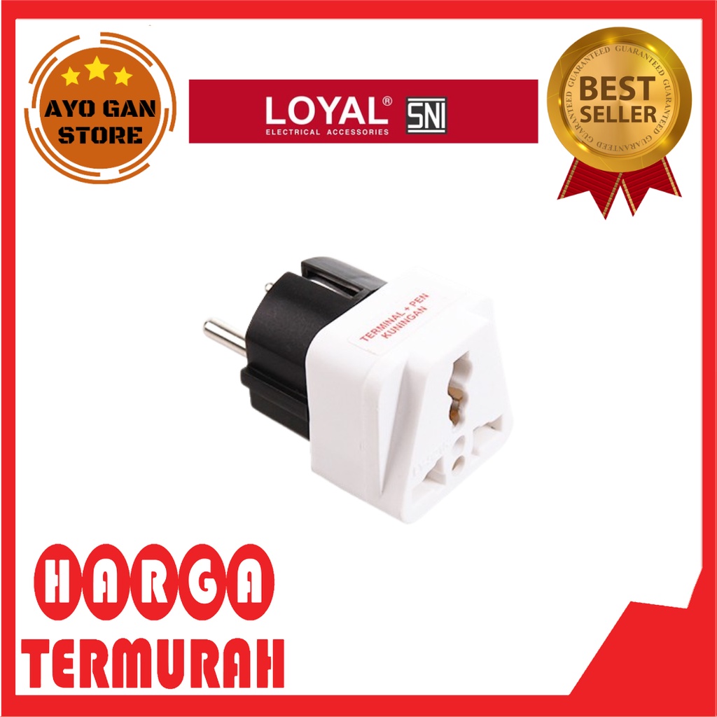 LOYAL-921K Colokan Kaki 3 / Steker Serbaguna (LY-921K) (SNI)