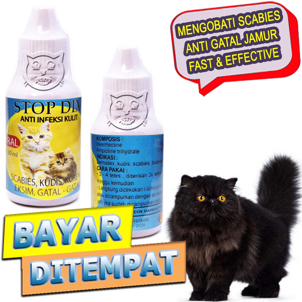 Stop Dix Oral Obat Koreng Jamur Buduk Scabies Kucing