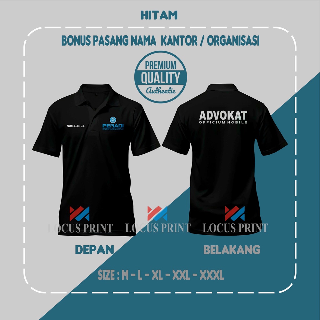 Jual Kaos Polo Peradi Otto Hasibuan Perhimpunan Advokat Indonesia