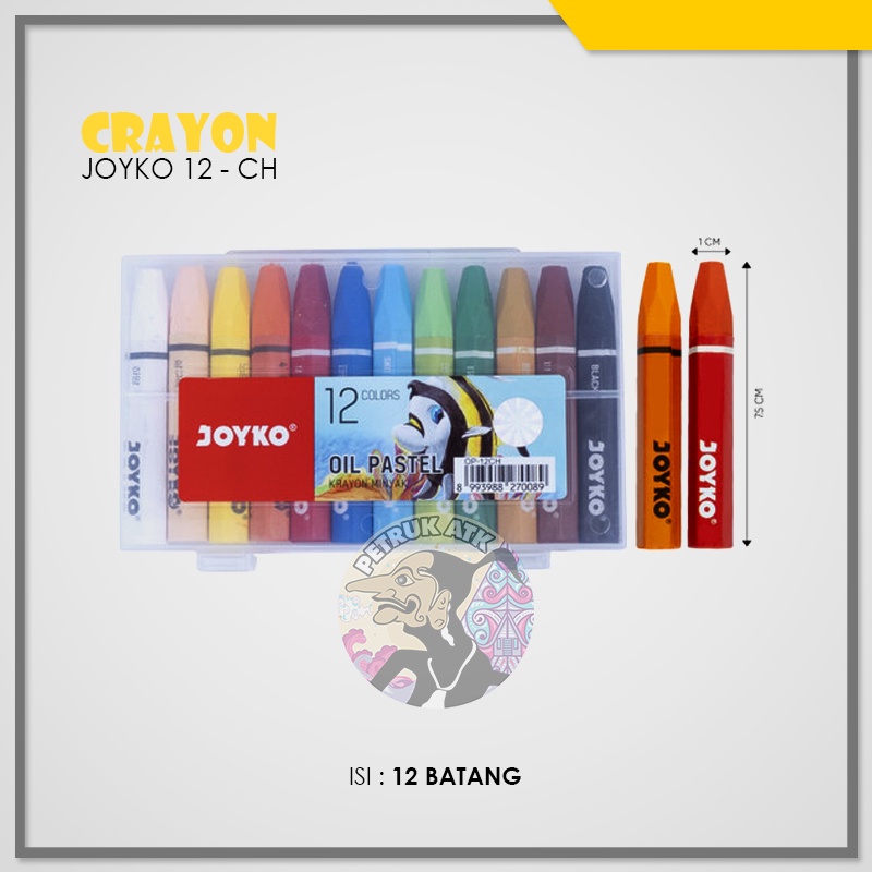 

[SET] CRAYON JOYKO 12 WARNA OP-12CH*