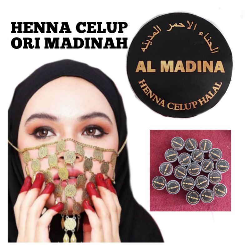 Henna celup HALAL ori madinah murah meriah