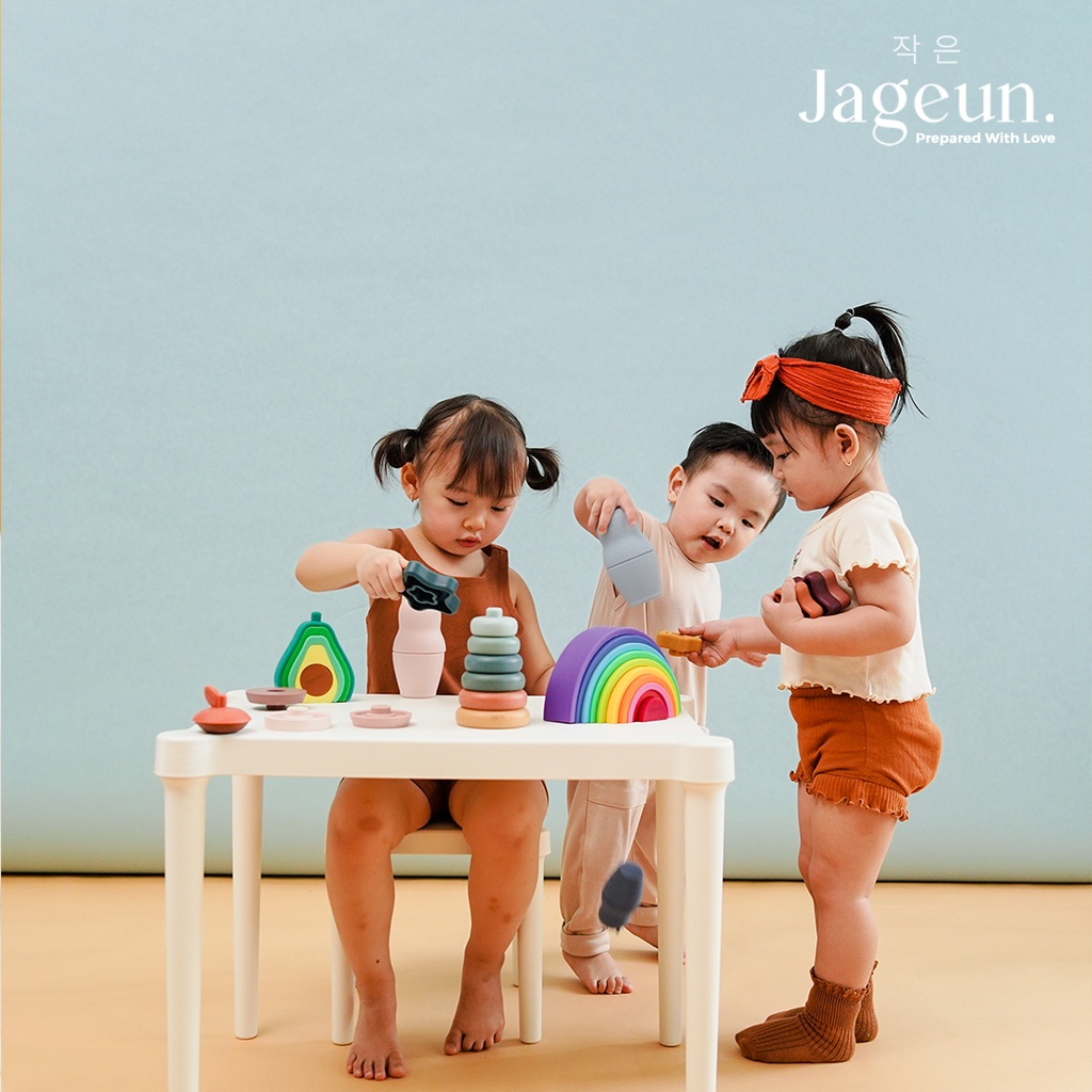 JAGEUN Premium Silicone Baby Teether Stack | Bintang Gigitan Bayi