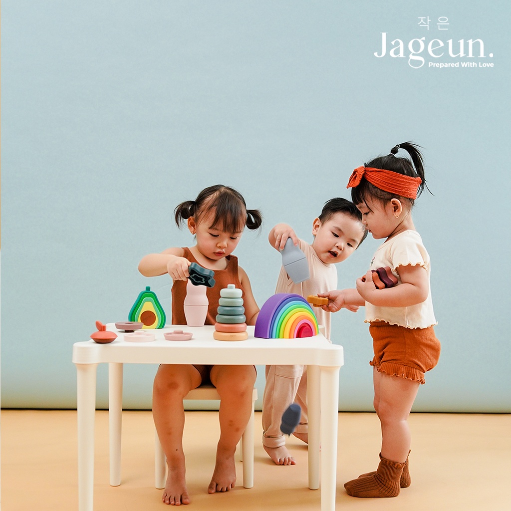 JAGEUN Premium Silicone Baby Teether Stack | Bintang Gigitan Bayi