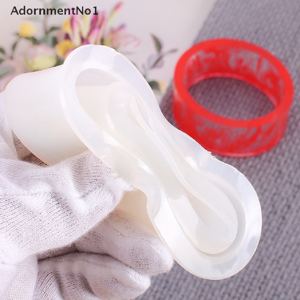 (AdornmentNo1) Cetakan Resin Bentuk Bulat Bahan Silikon Untuk Membuat Gelang / Perhiasan DIY