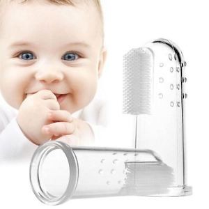 Sikat Gigi Lidah Bayi Silikon / Baby Finger Brush Silicone /Sikat Gigi Jari Bahan Silikon untuk Bayi