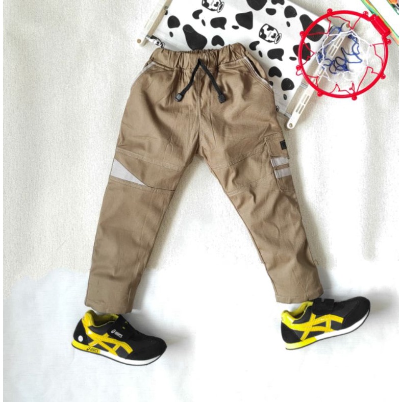 NEW MODEL CELANA ANAK CHINO CARGO KARGO 1-12 TAHUN BAHAN KATUN MELAR DAN TEBAL