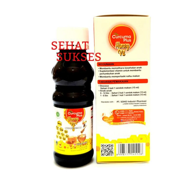 Curcuma Plus Honey Vit Syrup - Madu Multivitamin 100ml