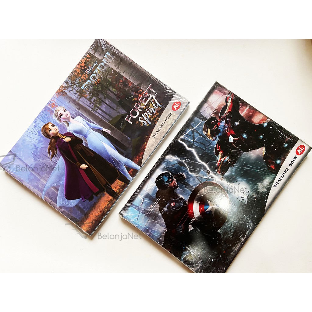 Buku Gambar A4 AL Frozen | Motif Cewek atau Cowok [PILIH SALAH SATU] [10PCS]