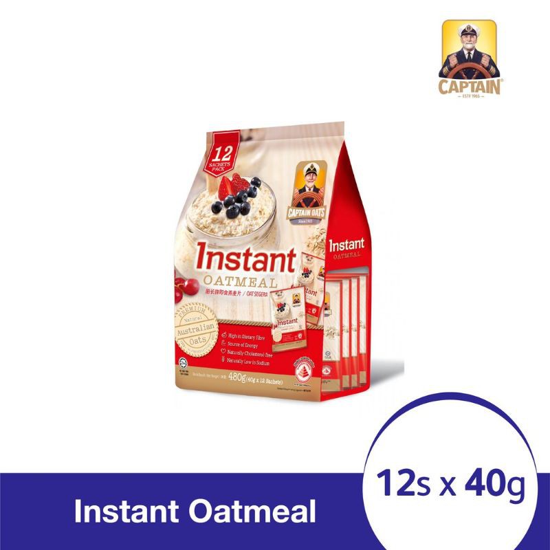 

Captain Oats Oatmeal Instant 12X40gr