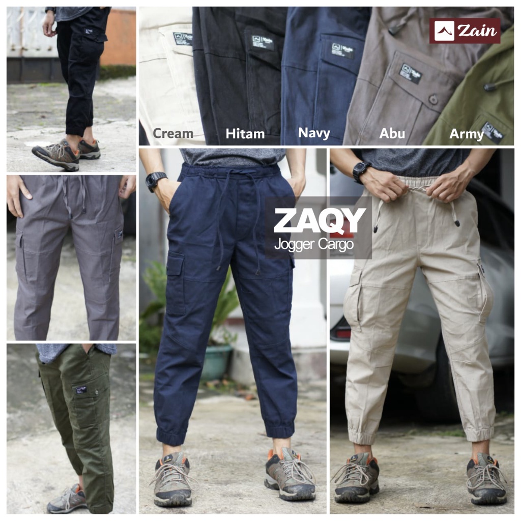 Sirwal Jogger Cargo ZAQY - Zain moslem apparel