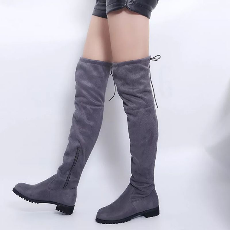 BOOTS KNEE HEE TINGGI SELUTUT WINTER MUSIM DINGIN