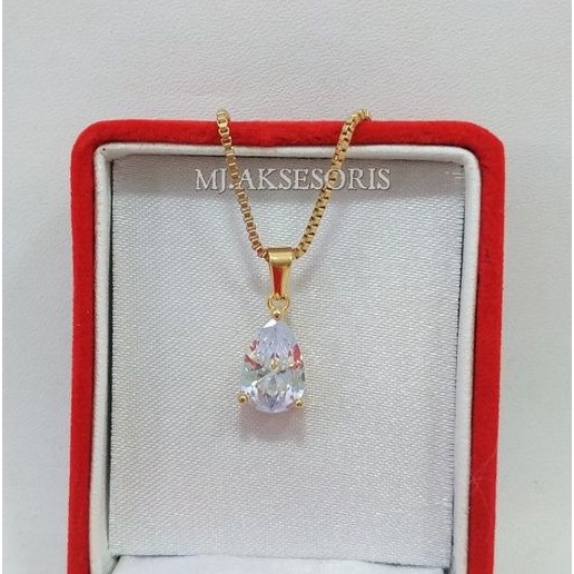 Kalung Titanium Wanita Kalung Emas Titanium Gold