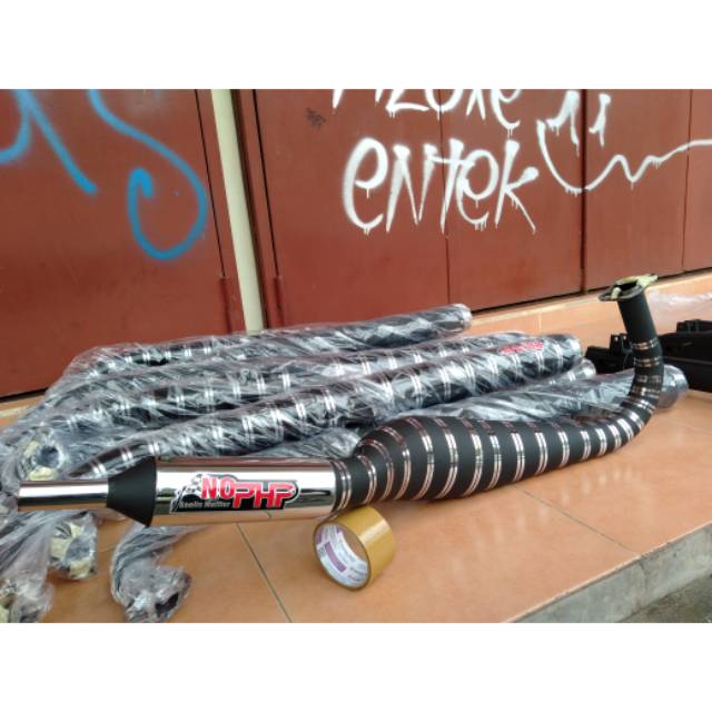 Knalpot Kolong belang RX king Murah dan Istimewa No PHP muffler