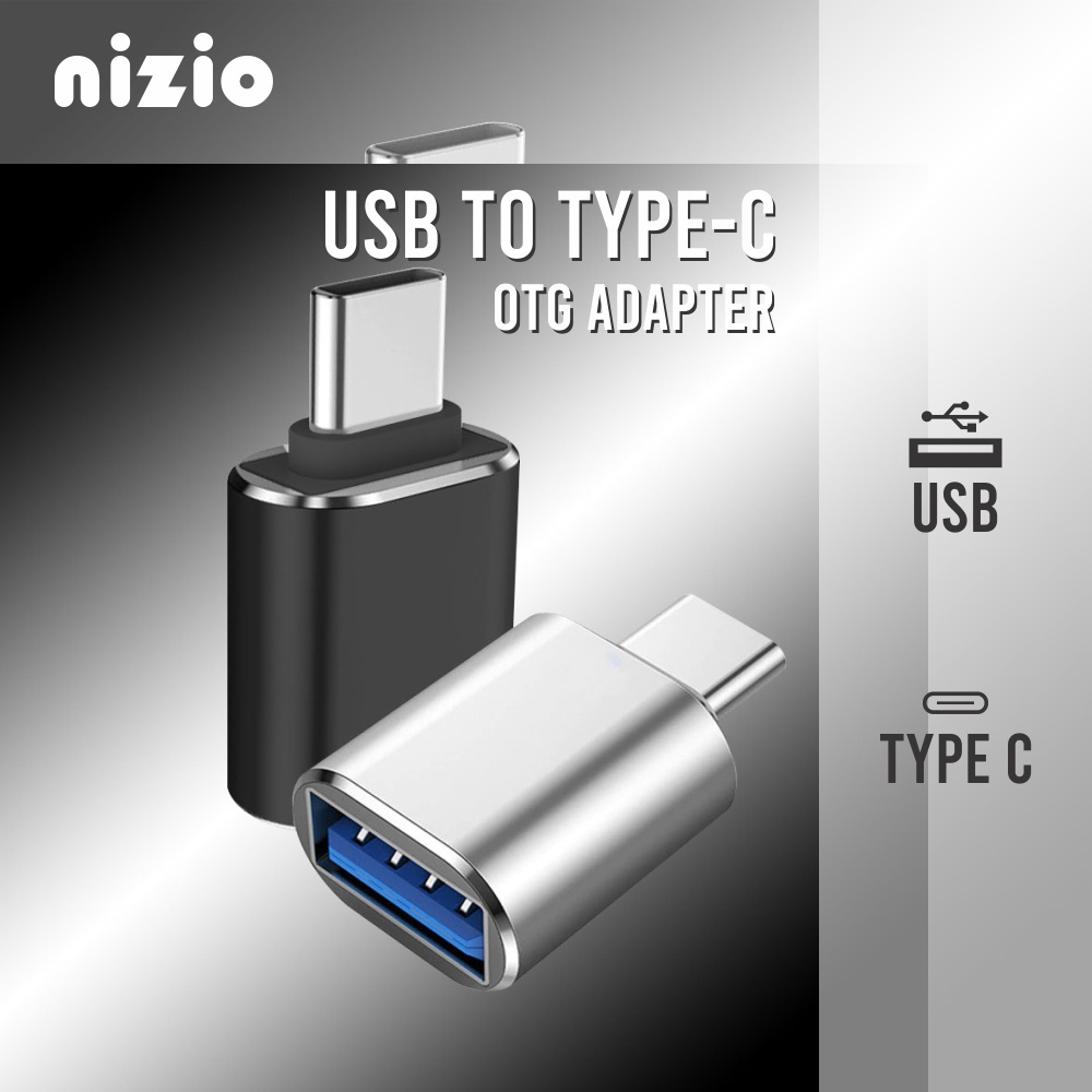 OTG Adaptor Adapter USB to Type C Nizio Converter Reader Colokan OTG Tepsi