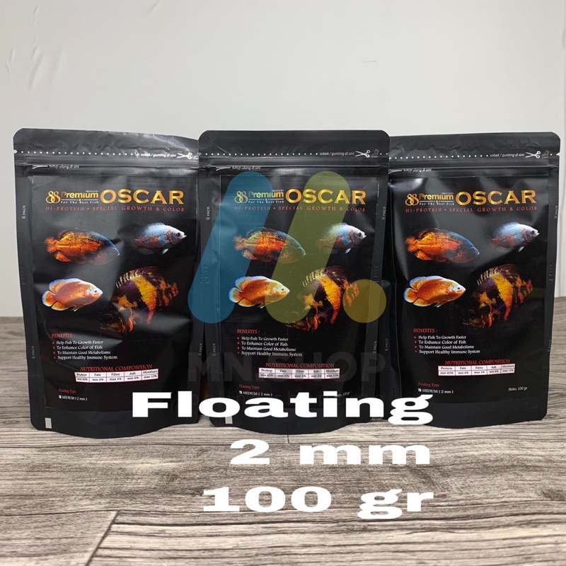 ady78 Pelet Oscar Premium 88 Pelet Ikan Oscar Floating 2mm 100gr