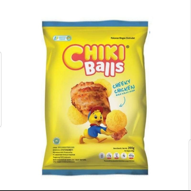 

Indofood - Chiki Balls Cheeky Chicken - Rasa Kaldu Ayam - 200 gram