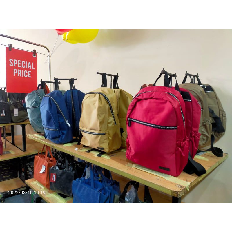 Tas laptop 14" tas ransel pria tas punggung backpack 91 hush puppies original sale