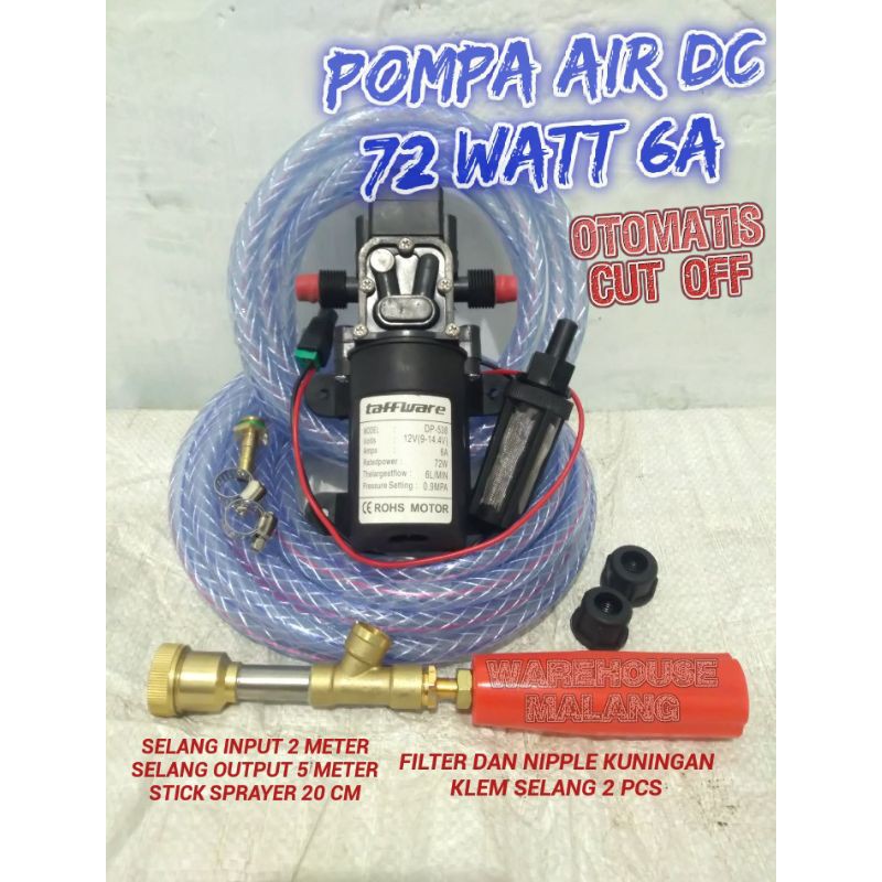 Paket Pompa Air Dc 130 Psi Tanpa Adaptor Shopee Indonesia